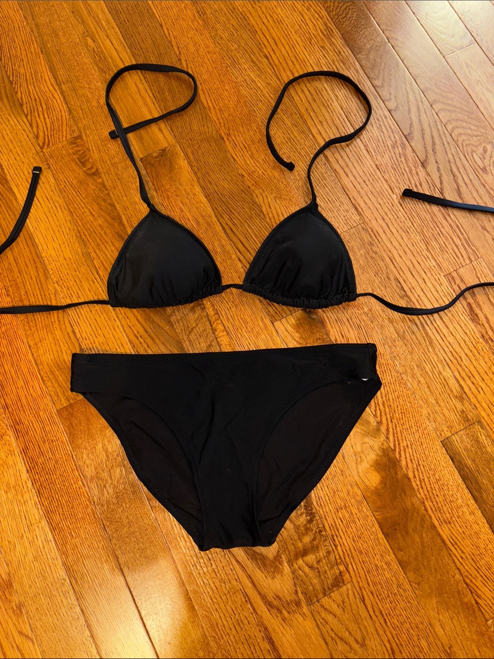 Black Aerie Triangle Bikini EUC